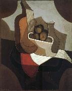 Juan Gris the red blanket  on the table china oil painting artist